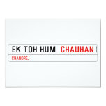 ek toh hum   Invitations