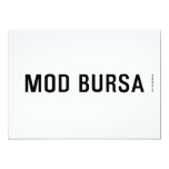 MOD BURSA  Invitations