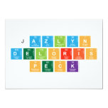 jazlyn
 Deloris
 Peck  Invitations