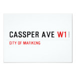 Cassper ave  Invitations