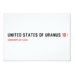 United States of Uranus  Invitations