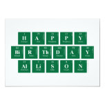 Happy
 Birthday
 Allison  Invitations