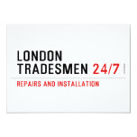 London Tradesmen  Invitations