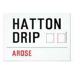 HATTON DRIP  Invitations