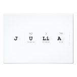 JULIA  Invitations
