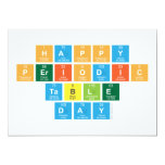 Happy 
 Periodic
 Table 
 Day  Invitations