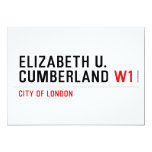 ELIZABETH U. CUMBERLAND  Invitations
