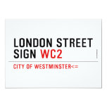 LONDON STREET SIGN  Invitations