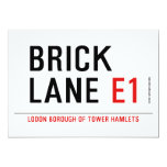 Brick lane  Invitations