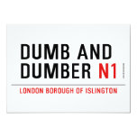 DUMB AND DUMBER  Invitations