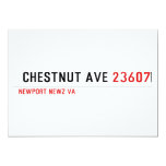  Chestnut Ave  Invitations