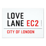 Love lane  Invitations