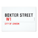 Boxter Street    Invitations