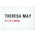 THERESA MAY  Invitations