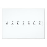CHRISTY  Invitations