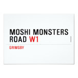 Moshi Monsters Road  Invitations