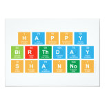 Happy
 Birthday
 Shannon  Invitations