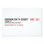 Gordon Bath Court   Invitations