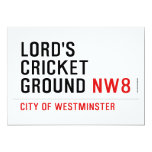 LORD'S CRICKET GROUND  Invitations
