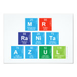 Mr
 RANITA 
 Azul  Invitations