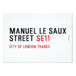 Manuel le Saux Street  Invitations