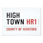 HIGH TOWN  Invitations