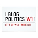 I Blog  Politics  Invitations