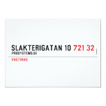 Slakterigatan 10  Invitations