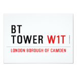 BT TOWER  Invitations