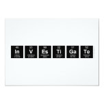 INVESTIGATE  Invitations