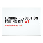 London revolution foiling Kit  Invitations