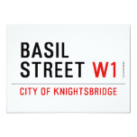 Basil Street  Invitations