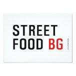 Street Food  Invitations