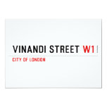VINANDI STREET  Invitations