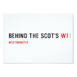 Behind the scot's  Invitations