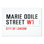 Marie Odile  Street  Invitations