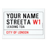 Your Name Streeta  Invitations