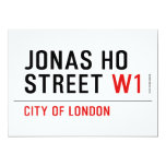 JONAS HO  STREET  Invitations