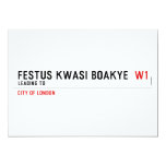 FESTUS KWASI BOAKYE   Invitations