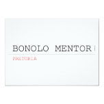 BONOLO MENTOR  Invitations