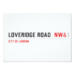 Loveridge Road   Invitations