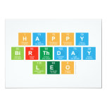 happy 
 birthday 
 LEO  Invitations