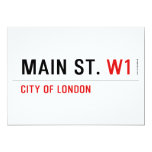 Main St.  Invitations