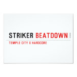 STRIKER  Invitations