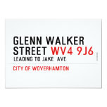 glenn walker street  Invitations