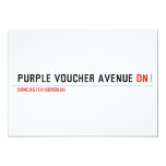 purple voucher avenue  Invitations