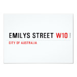 Emilys Street  Invitations