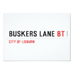 BUSKERS LANE  Invitations
