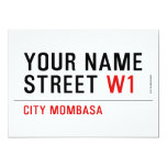 Your Name Street  Invitations