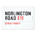 NORLINGTON  ROAD  Invitations